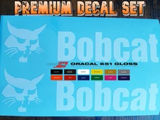 Bobcat Premium Vinyl Decal / Sticker 2-Pack - Construction Equipment Logo