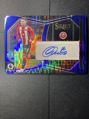 2023-24 Panini Select EPL - Oliver Norwood, Sheffield Utd. - Blue Pulsar Auto
