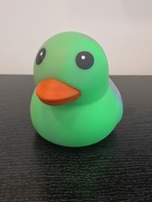 Squeeezy Jumbo Squeezy Duck Tie-Dye Green Squishy Stress Relief Toy New