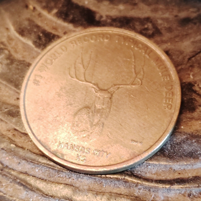 #ad 3 Cabela#x27;s 1991 Kansas City KS World Record Typical Mule Deer Copper Tokens $6.00