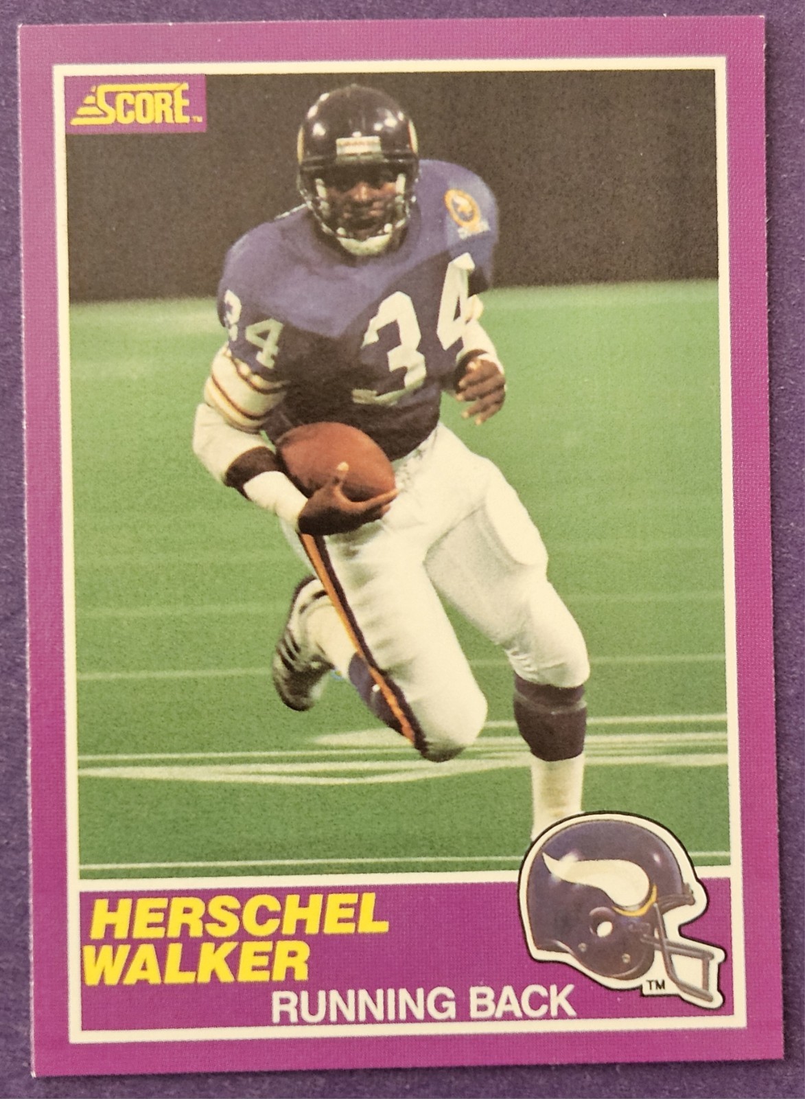 1989 Score Supplemental Football #331S Herschel Walker card Minnesota Vikings