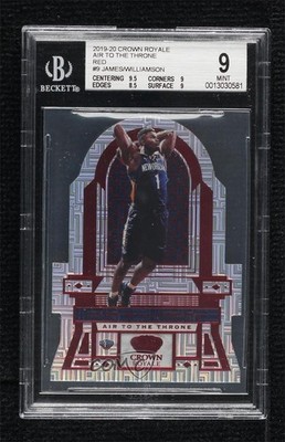 2019 Crown Royale Red 23/49 LeBron James Zion Williamson #9 BGS 9 Rookie RC 1j6