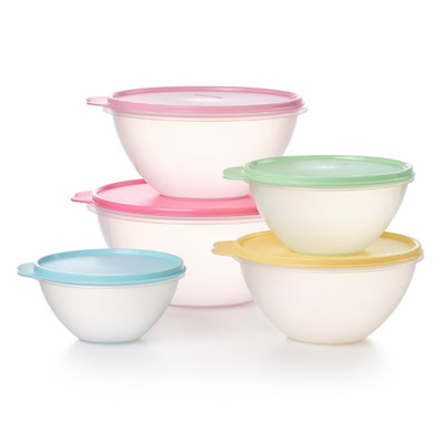 Tupperware Wonderlier Plastic Food Storage Container Set with Lids (5 Count)