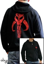 Star Wars BOBA FETT Logo Hooded Zip Sweat-Shirt Officially Licensed