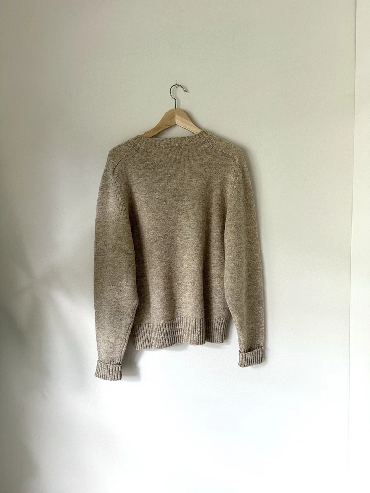 Винтажный охотничий клуб %100 шерсти трикотажа Crewneck свитер Sz L Grandpacore эклектичный дедушка - Изображение 4 из 4