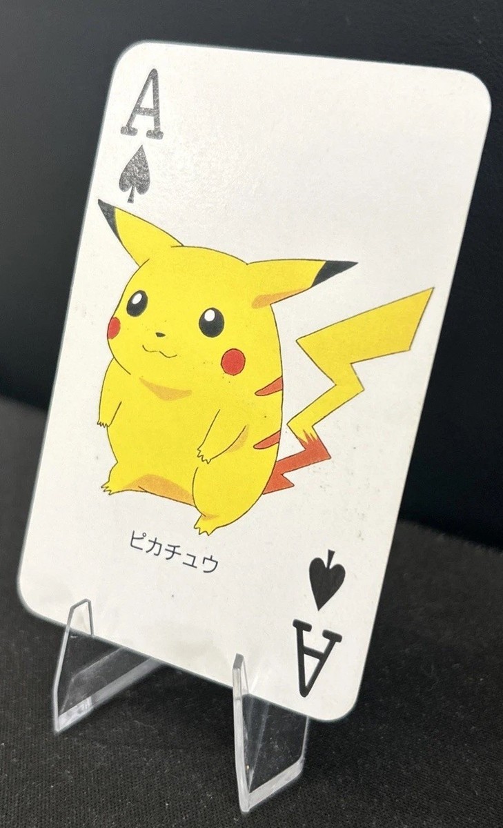 Pikachu Ace of Spades Televi-Kun Poker Card Pokemon Japanese | eBay
