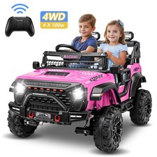 24V 2 Seater Ride on Car with Remote Control  20 Inch Wide Seat for Boys Girls