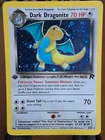 2000 Pokemon Team Rocket Dark Dragonite 1st Edition Holo #5 - RAW, Scratches