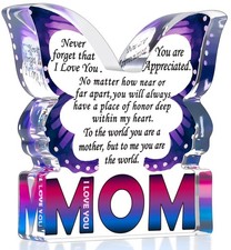Mothers Day Mom Birthday Gifts from Daughter Son, I Love You Gift for Mother New