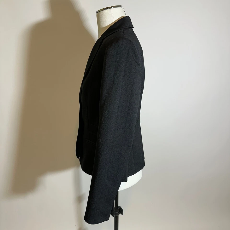 Jones Wear 套装黑色条纹 2 纽扣西装外套职业女式 8 码 — 第 3/4 张图片