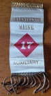 VTG Civil War Veteran's Reunion Ribbon 17th Maine Volunteer Infantry Regiment