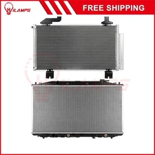 Aluminum Radiator & AC Condenser Cooling Kit For 2010-2014 Acura TSX 3.5L