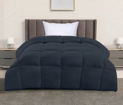 Utopia Bedding All Season Comforter Navy Twin XL Lightweight Box Stitched NEW