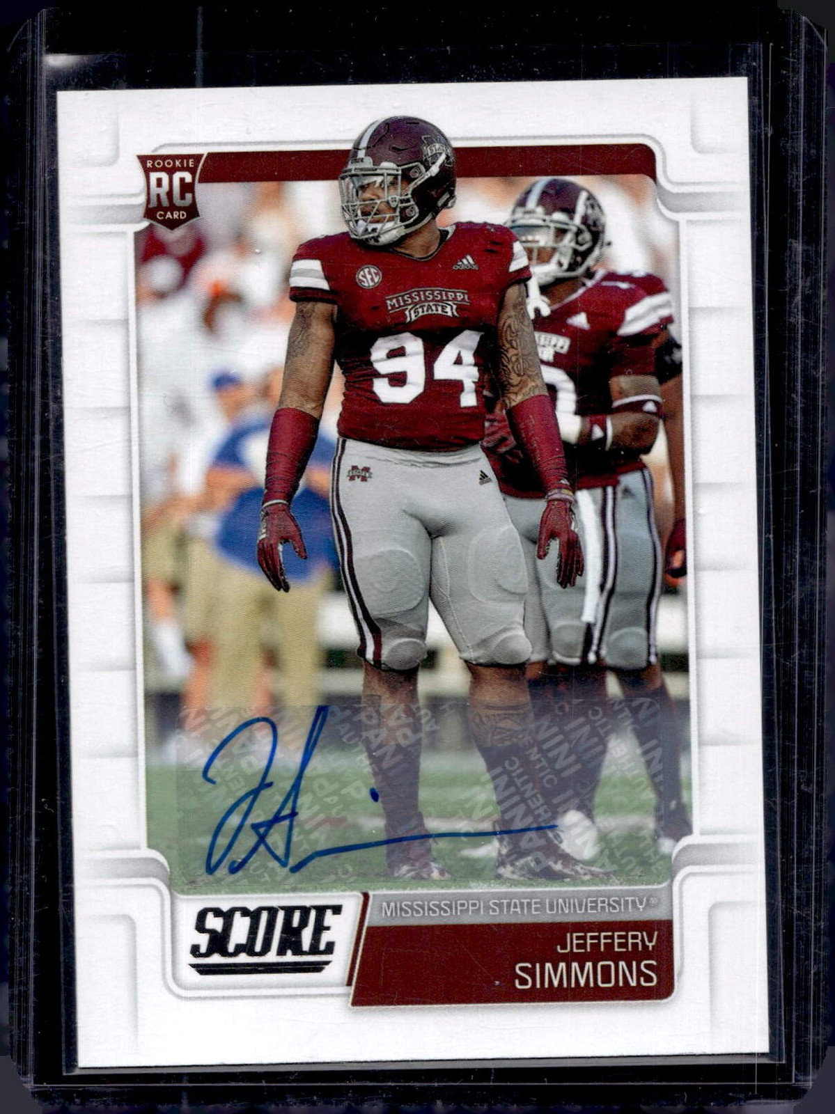 2019 Score #397 Jeffery Simmons Rookies Signatures