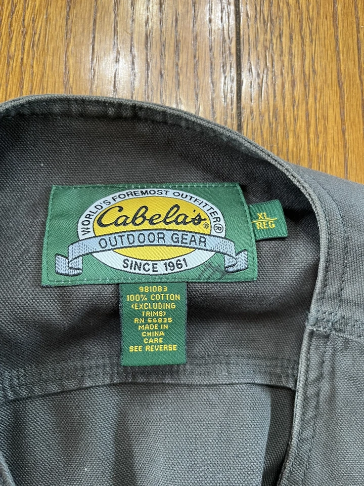 CABELA’S Outdoor Gear Fishing Hunting Shooting Vest XL Mens Green (0555-8) - Image 3 of 4