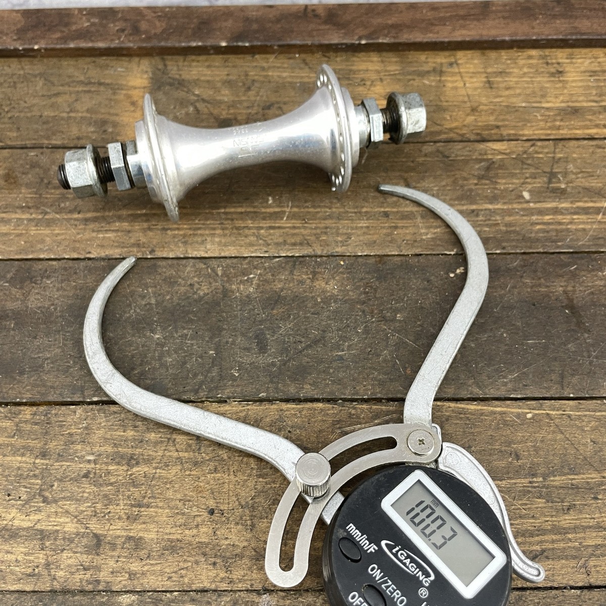 Vintage Sansin Front Hub 36H Japan Nut 100 Nutted 80s MTB BMX ATB