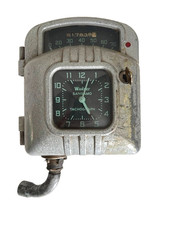 Vintage Wagner Sangamo Tachograph 68618 UNTESTED CLock w/Key - Collectible