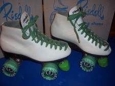 New Old Stock Riedell 122 Sz 8 Mens / Ladies 9 Mediums WHITE