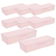 8 Pcs Nail Tool Storage Box Manicure Container Implement Organizer Case