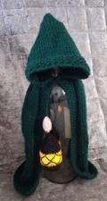 Hand Knitted Traitors Wine Bottle Cover with light up lamp
