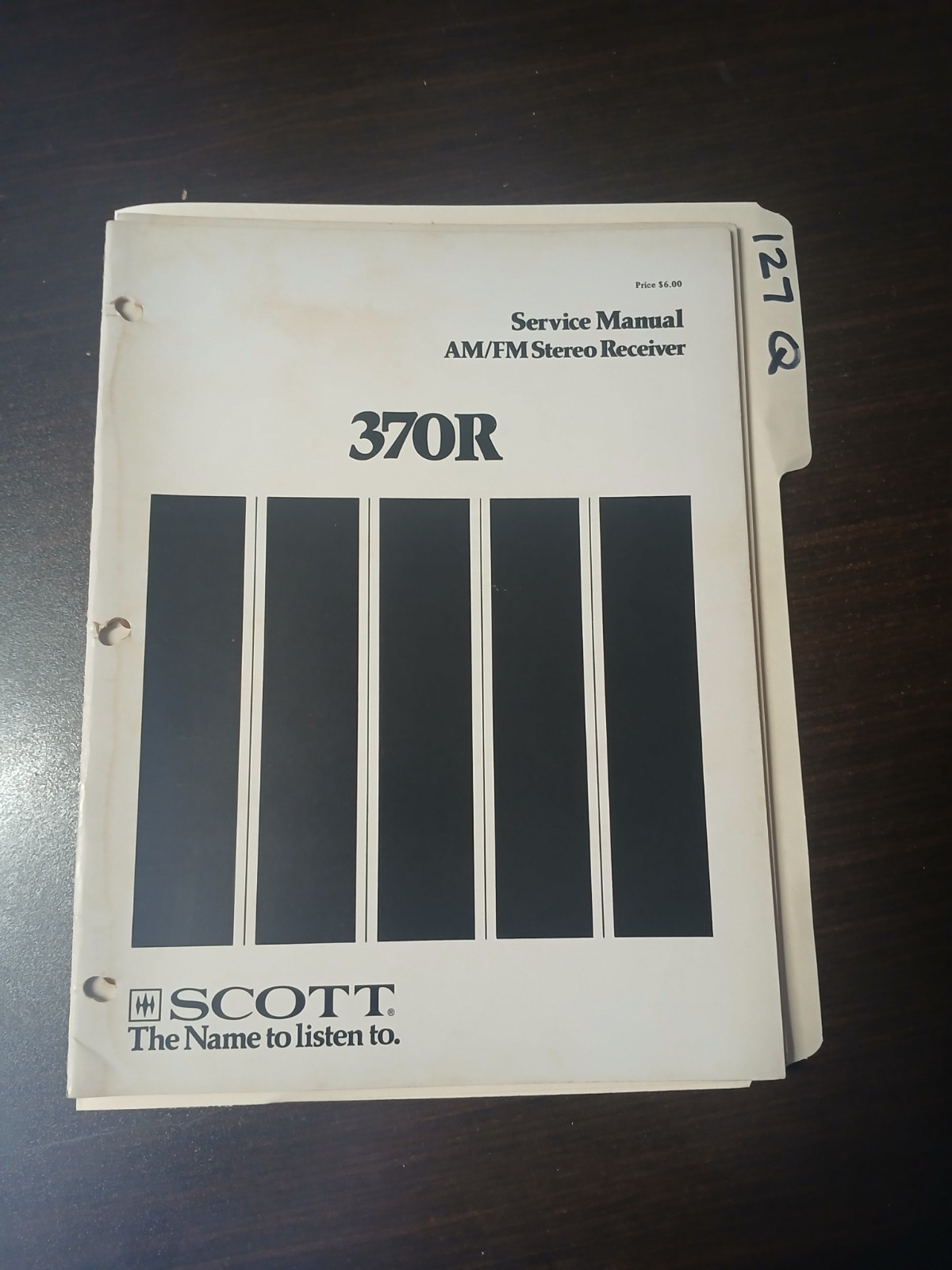 Scott 370R Service Manual Original Repair Book AM/FM Stereo Receiver