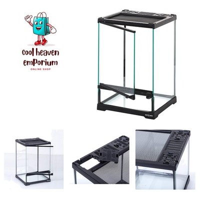 Mini Reptile Glass Terrarium,Front Opening Door Full View Visually Appealing ...
