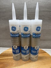 GE GE012 Clear All Purpose Waterproof Silicone Sealant 10.1 oz. Pack Of 3