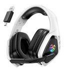 Wireless Gaming Headset for PC Ps5 Ps4, USB&Type-C&Bluetooth Headphones with Mic