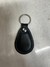 Genuine Black Leather Keychain Handmade Car Key Ring Key Holder Gift Unisex A96