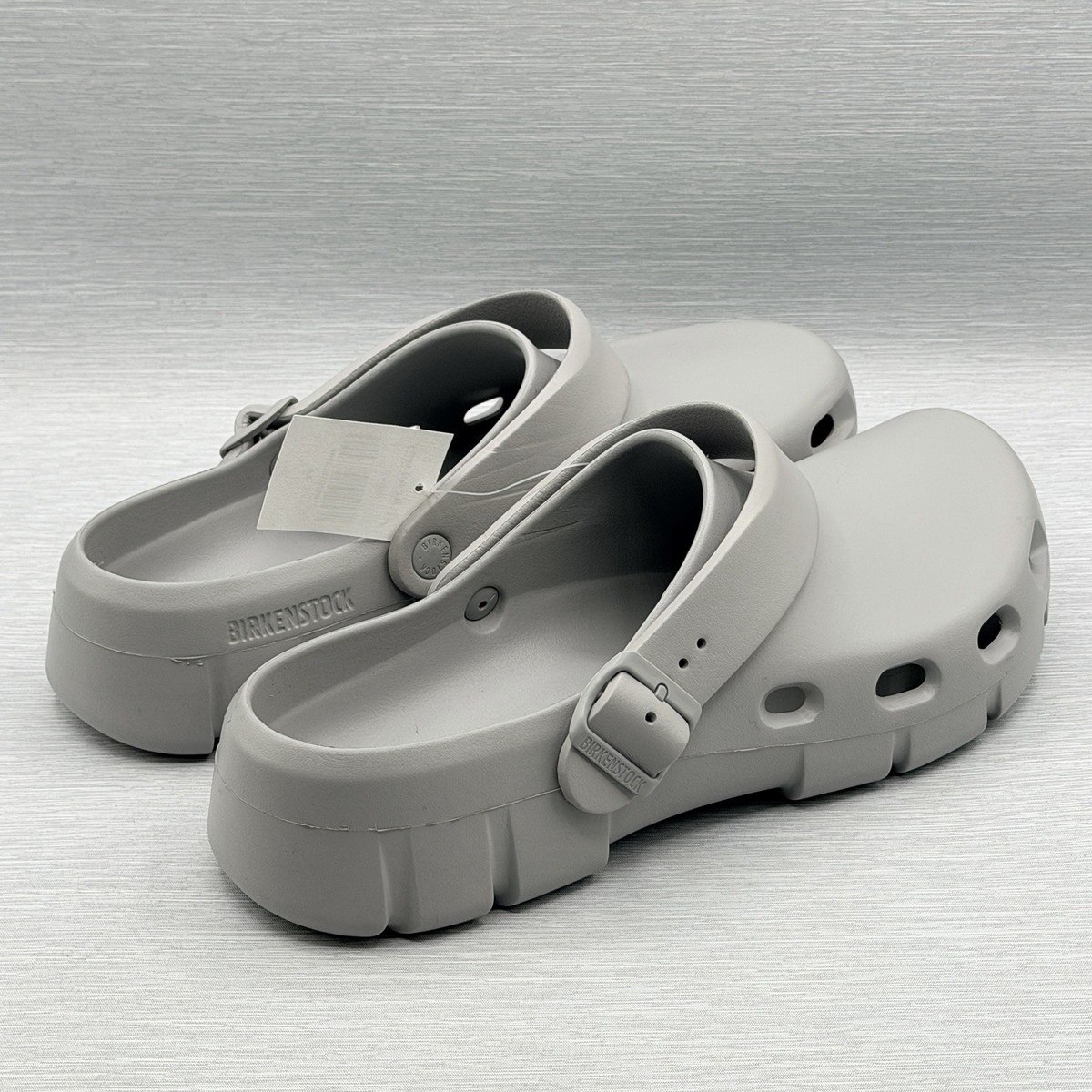 Brand New Birkenstock Birki Flow Clogs Gray Size 9 - 9.5 42 43 Made in Germany Man main image 4
