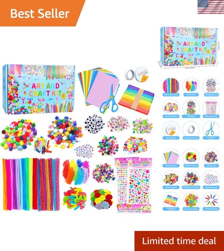 Arts and Crafts Supplies Kit Craft Set for Kids-Art Supplies Kids Art Supplie...