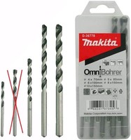 Makita D-36712 Omni Bohrerset 4-Teilig Ohne 5Er Bohrer Neu