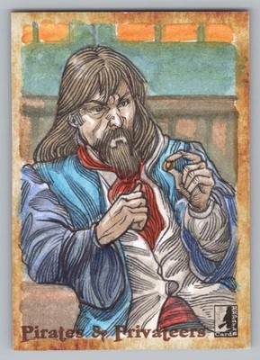 Pirates & Privateers Series 3. Artist Leon Braojos - Jack Avery Sketch Card
