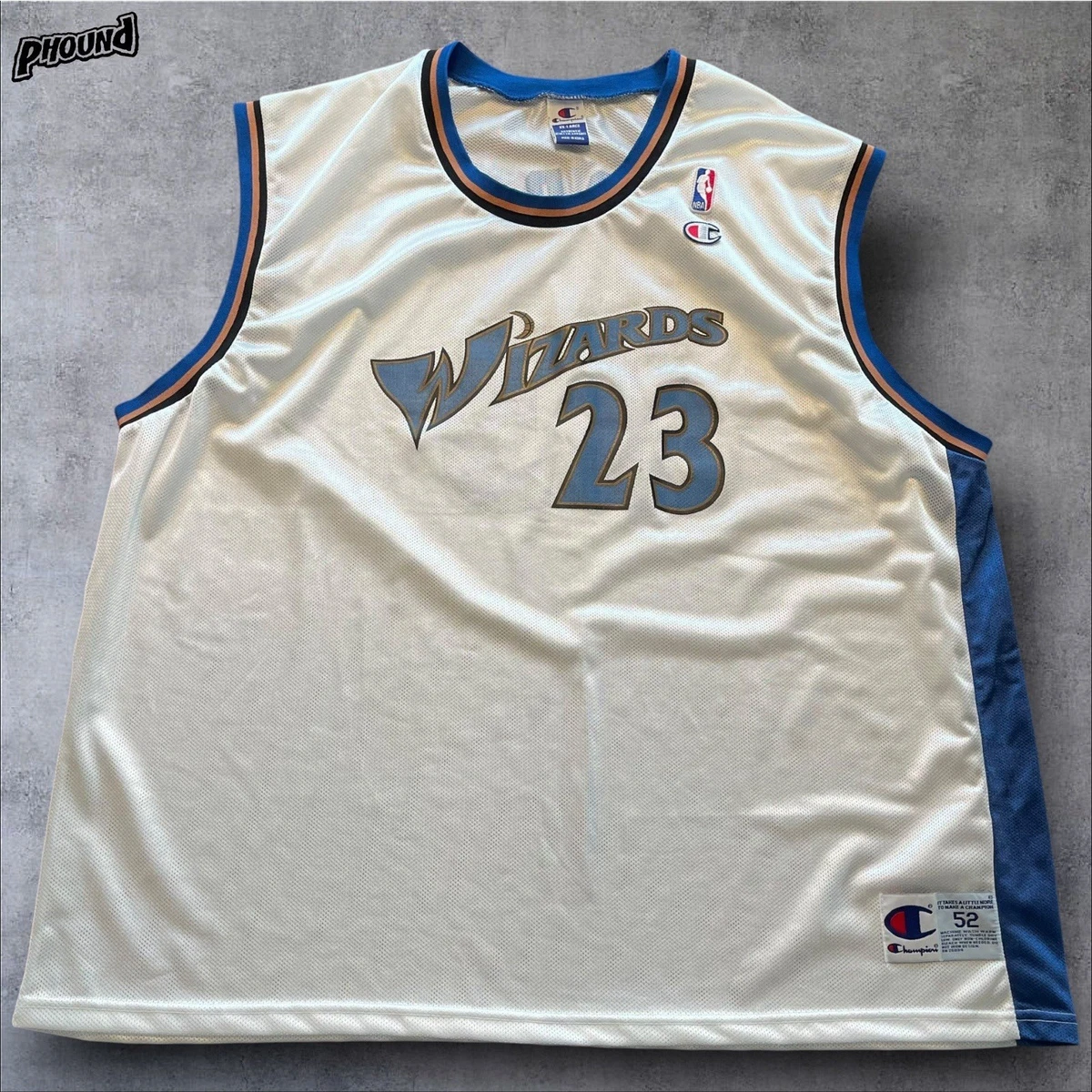 【NBA】Champion マイケル・ジョーダン 23 ゲームシャツ ウィザーズ NIKE ナイキ NBA WIZARDS JODAN 23 ワシントン・ウィザーズ マイケル