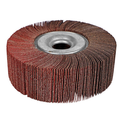10 Pack - 6'' x 2'' x 1'' Inch 80 Grit Bench Pedestal Grinder Unmounted Flap Wheels