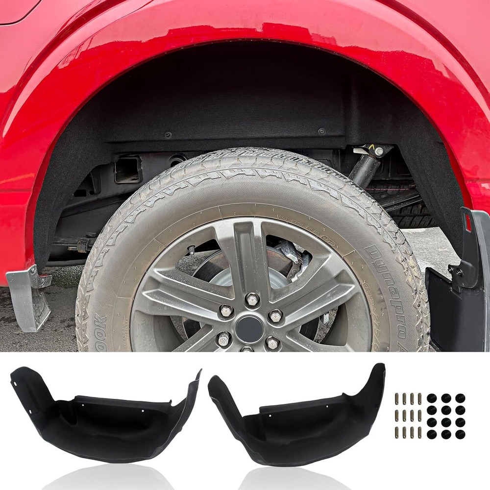 2021-2024 F150 Rear Wheel Well Liner Guards and Mud Flaps