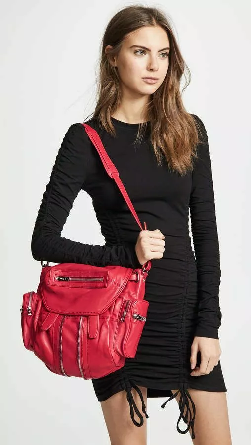 ALEXANDER WANG MINI MARTI BAG BACKPACK RED