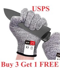 Grade 5 HPPE Anti-Cut Gloves Kitchen Gardening Anti-Cut Knitted Gloves 