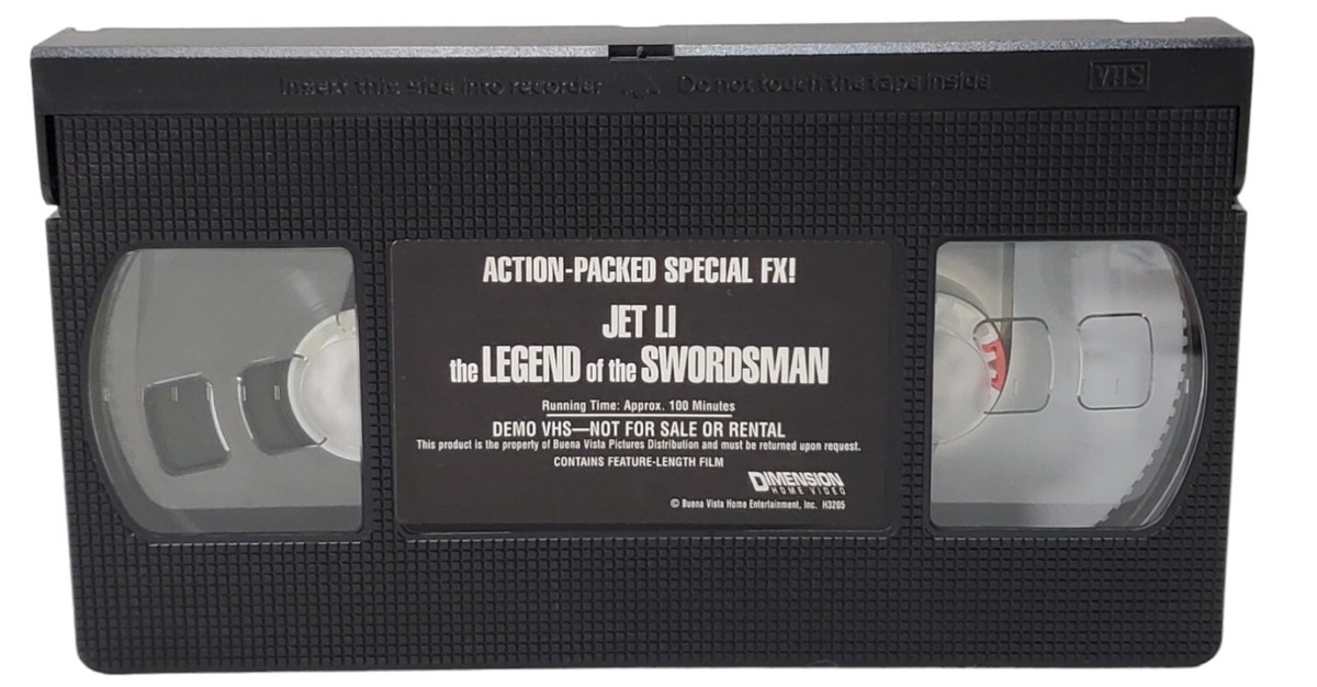Jet Li The Legend of the Swordsman VHS Tape Promotional Screener