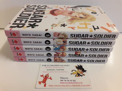 Lot mangas Découverte Sugar Soldier Tomes 1 à 5 Shojo Sakai Mayu Panini