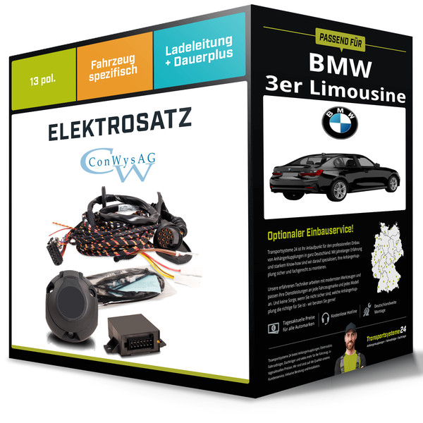 Elektrosatz 13-Pol Spezifisch für BMW 3Er Limousine 10.2018-Jetzt NEU Conwys-image