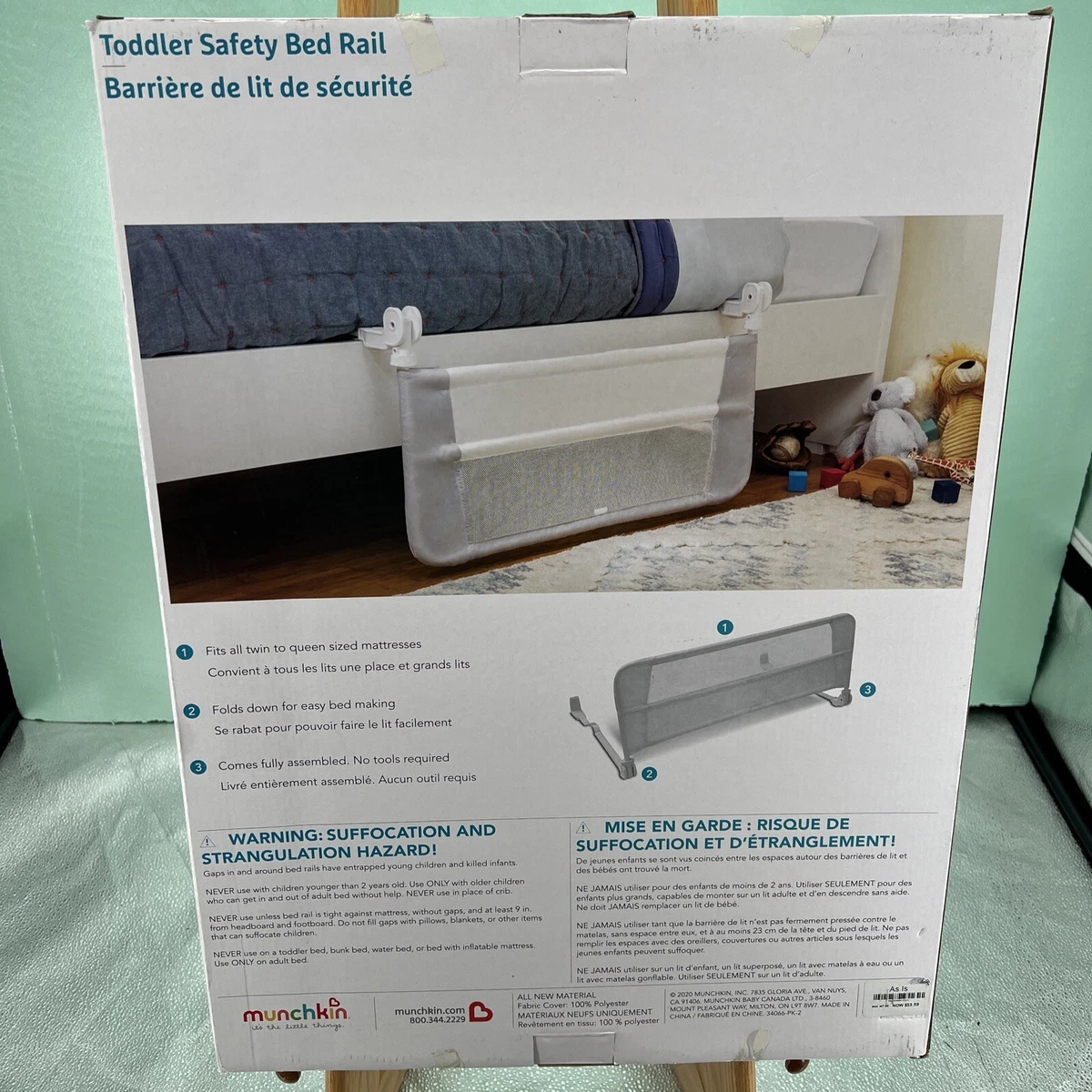 Munchkin crib top rail guard