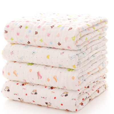Cotton Blanket Super Soft Baby Quilt Blanket Gauze Bath Towel Breathable 43''x45''