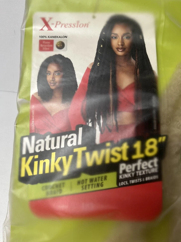 Оплетка вязаная крючком Xpression Natural Blonde Kinky Twist 18 дюймов #613 - Изображение 2 из 4