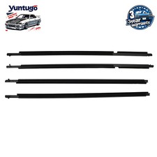 For 2008-2010 Toyota Highlander 4pcs Weatherstrip Window Moulding Trim Seal Belt