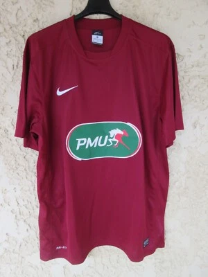 Maillot COUPE de FRANCE porté n°16 NIKE football shirt collection bordeaux PMU - Photo 1/4