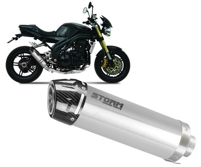 Auspuff Schalldaempfer Storm GP Inox Karb TRIUMPH SPEED TR 1050 R/S/RS 2005 2006