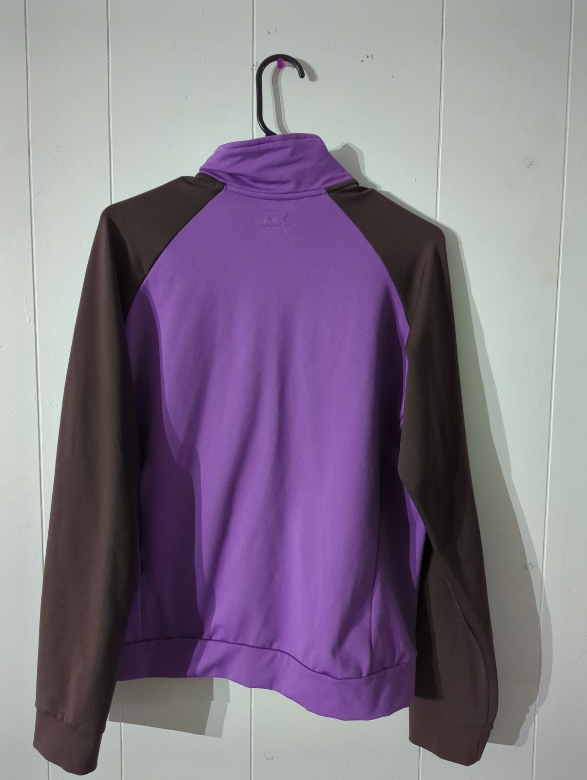 Giacca da pista Fila viola e marrone full zip Taglia L #J19