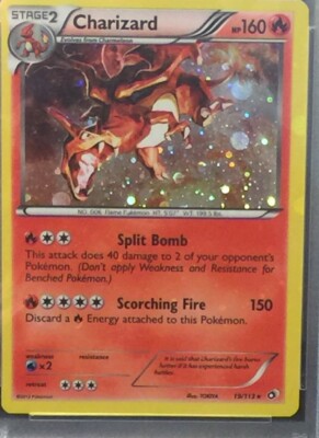 Charizard Cosmos Holo Legendary Treasures Psa 9 Mint Holo Bleed