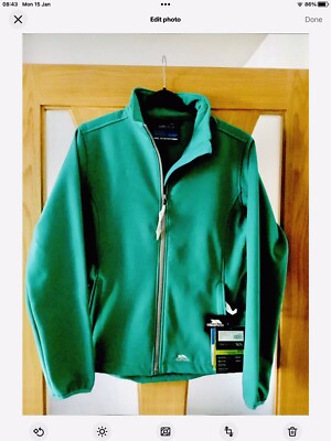 trespass ladies sz Medium jacket Green Smart Lightweight Waterproof Bnwt